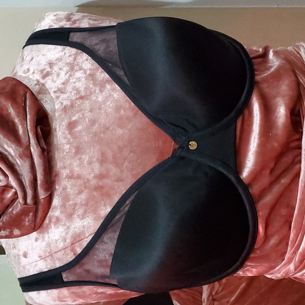 40D cacique backsmoothing bra black mesh